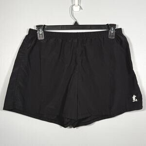 Disney Parks Mickey Nylon Shorts L Black Y2K Resortcore Unisex